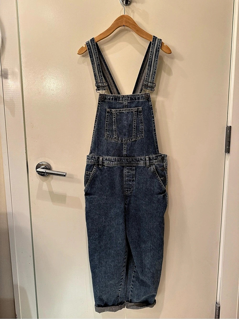 Topshop Moto Petite Denim Overalls Blue US 6